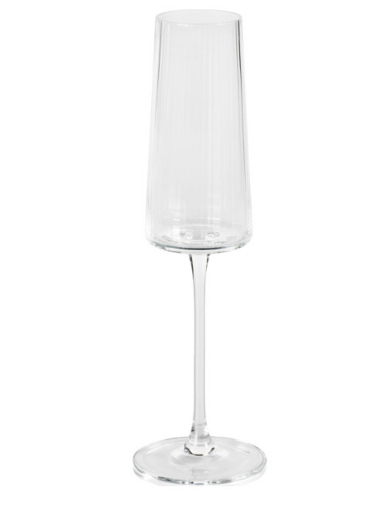 BANDOL FLUTED TEXTURED CHAMPAGNE FLUTE - IN STORE PICK UP ONLY!
