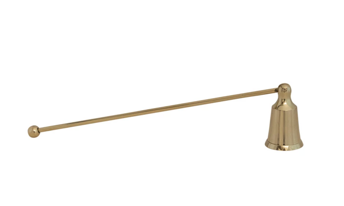 BRASS CANDLE SNUFFER GOLD FINISH La Bella Maison