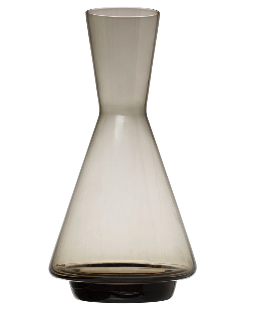 GLASS DECANTER SMOKE COLOR- IN STORE PICK UP ONLY!