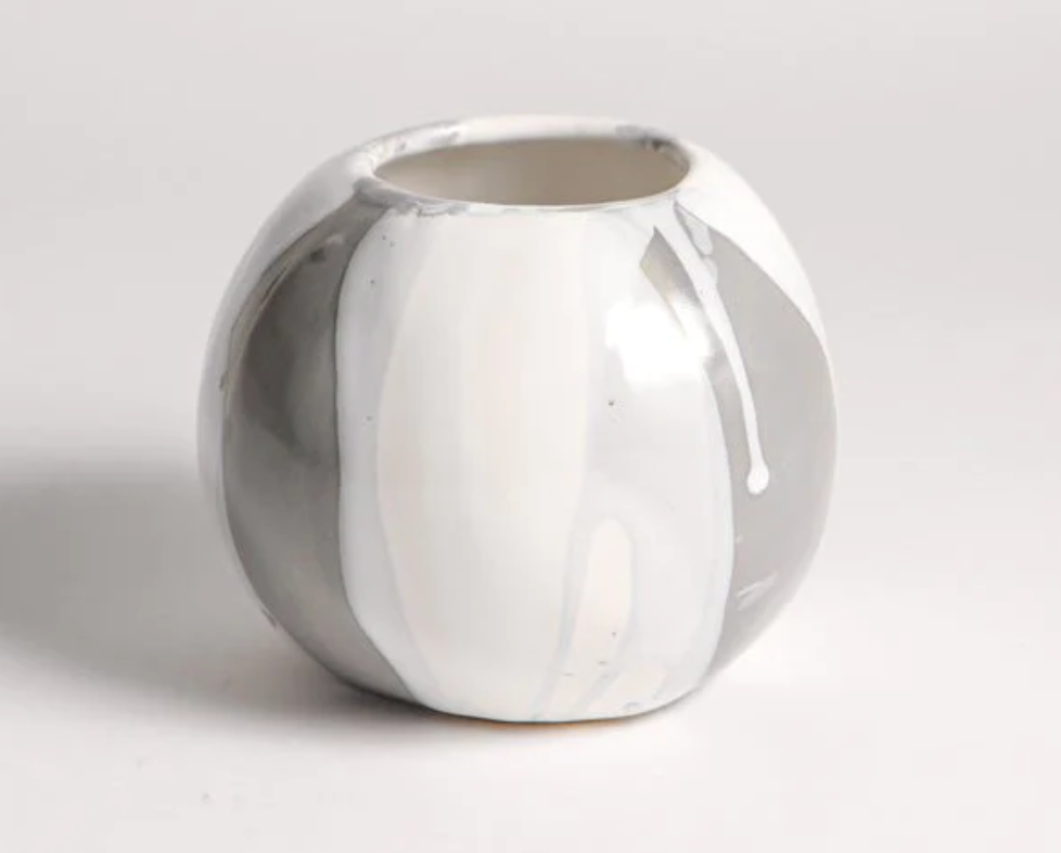 SMALL SPHERE POTTERY VASE- IN STORE PICK UP ONLY!