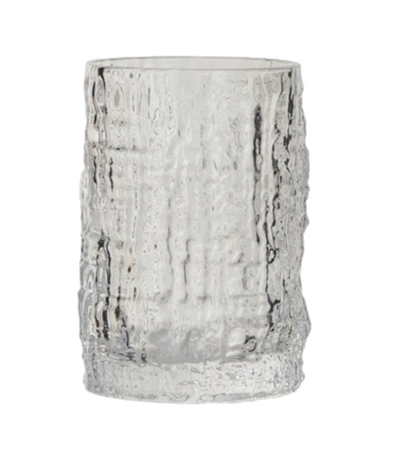EMBOSSED DRINKING GLASS