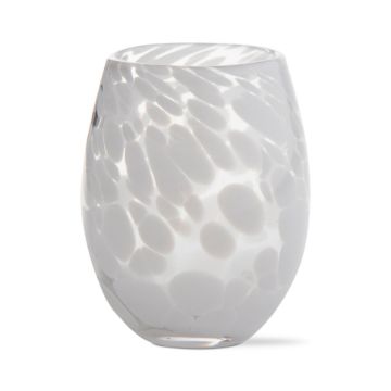 CONFETTI STEMLESS WINE GLASS WHITE- IN STORE PICK UP ONLY!