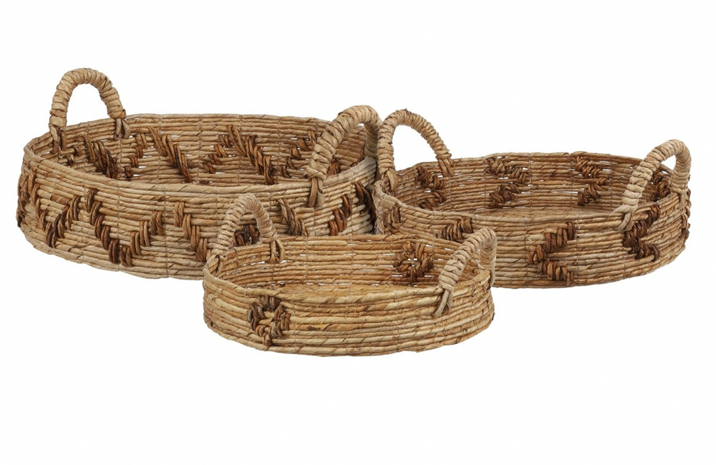 TIES BANANA LEAF BASKETS - 3 SIZES AVAILABLE