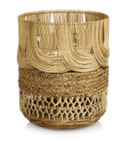 MALACCA MULTI-WEAVE RATTAN & WATER HYACINTH BASKET- IN STORE PICK UP ONLY!