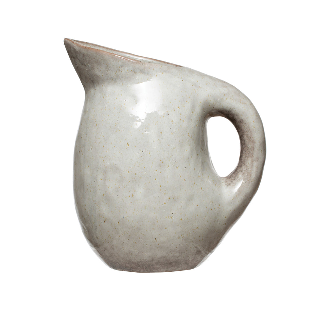 STONEWARE PITCHER BONE COLOR- IN STORE PICK UP ONLY!