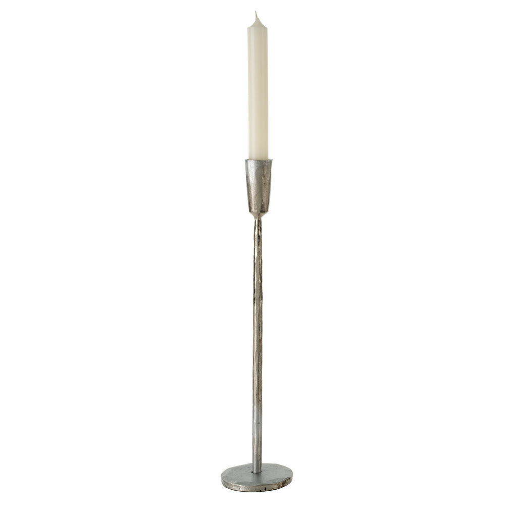 LUNA FORGED CANDLESTICK SILVER