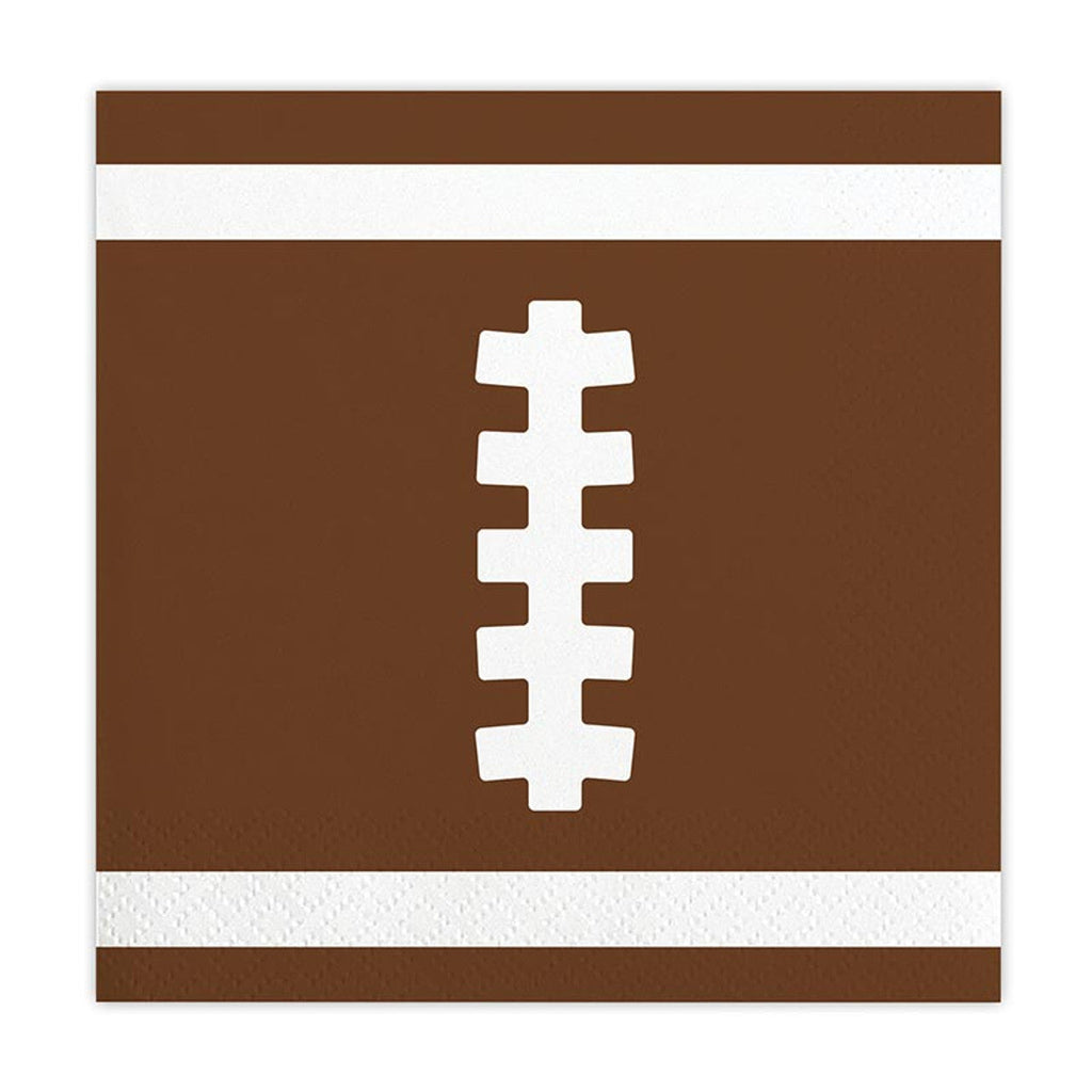 FOOTBALL 5" BEVERAGE NAPKIN
