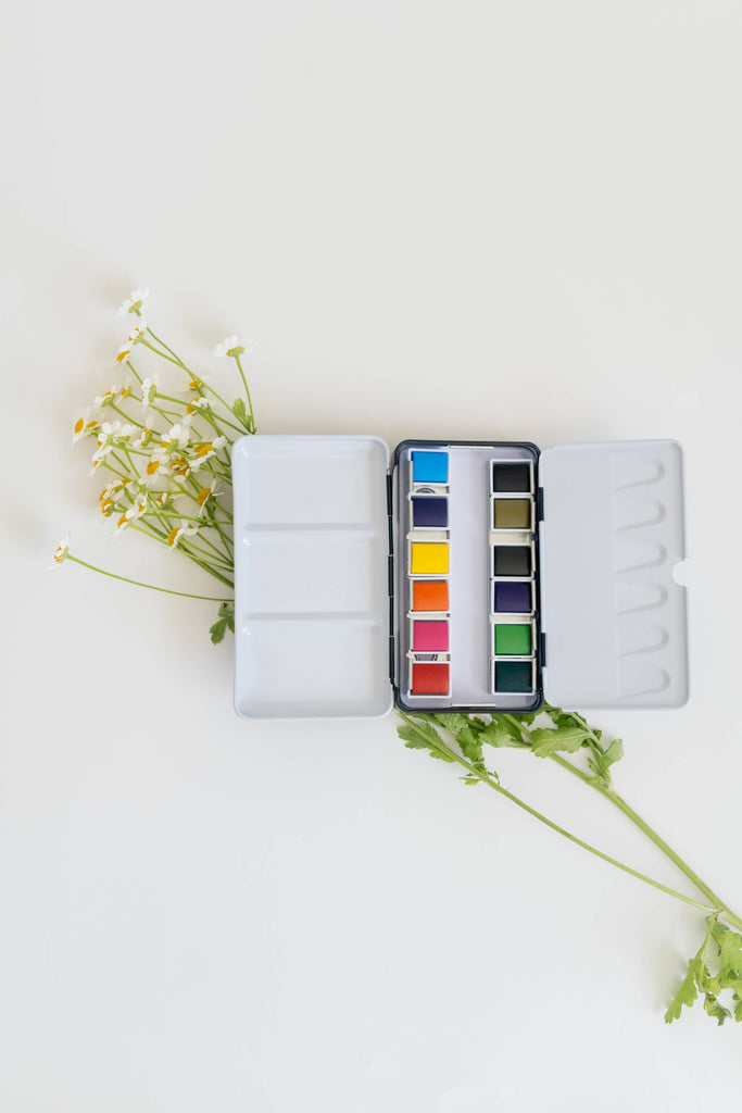12 COLOR WATERCOLOR PALETTE