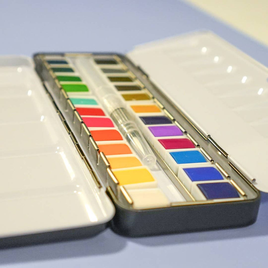 24 COLOR WATERCOLOR PAINT PALETTE