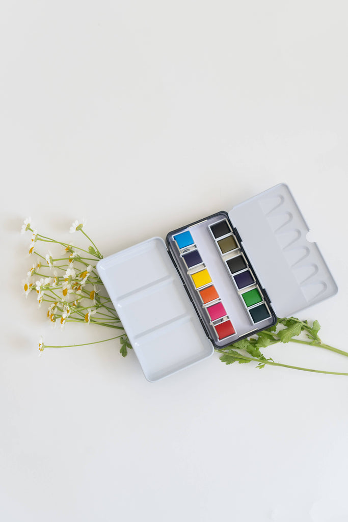 12 COLOR WATERCOLOR PALETTE