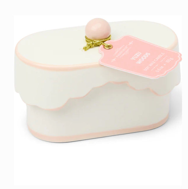 CHERIE CANDLE IN CERAMIC DISH - YUZU WOODS