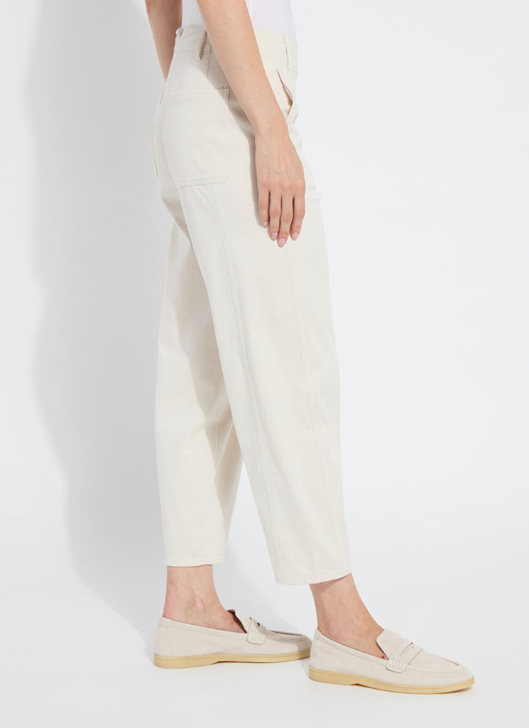 LYSSE' ANELISE BARREL TROUSER - OAT