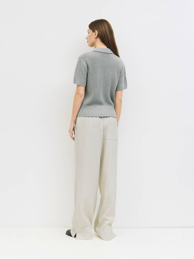 NADIA TOP -  HEATHER GREY
