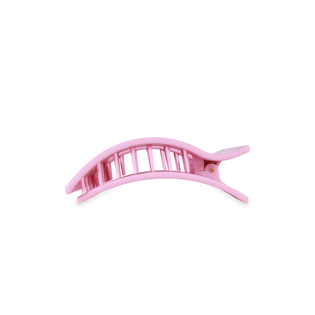 FLAT RECTANGLE HAIR CLIP - SMALL MERRY PINKMAS