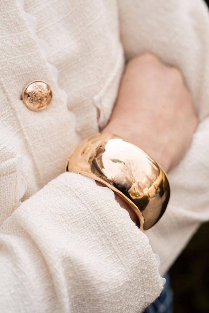 LARGE GOLD BANGLE BRACELET