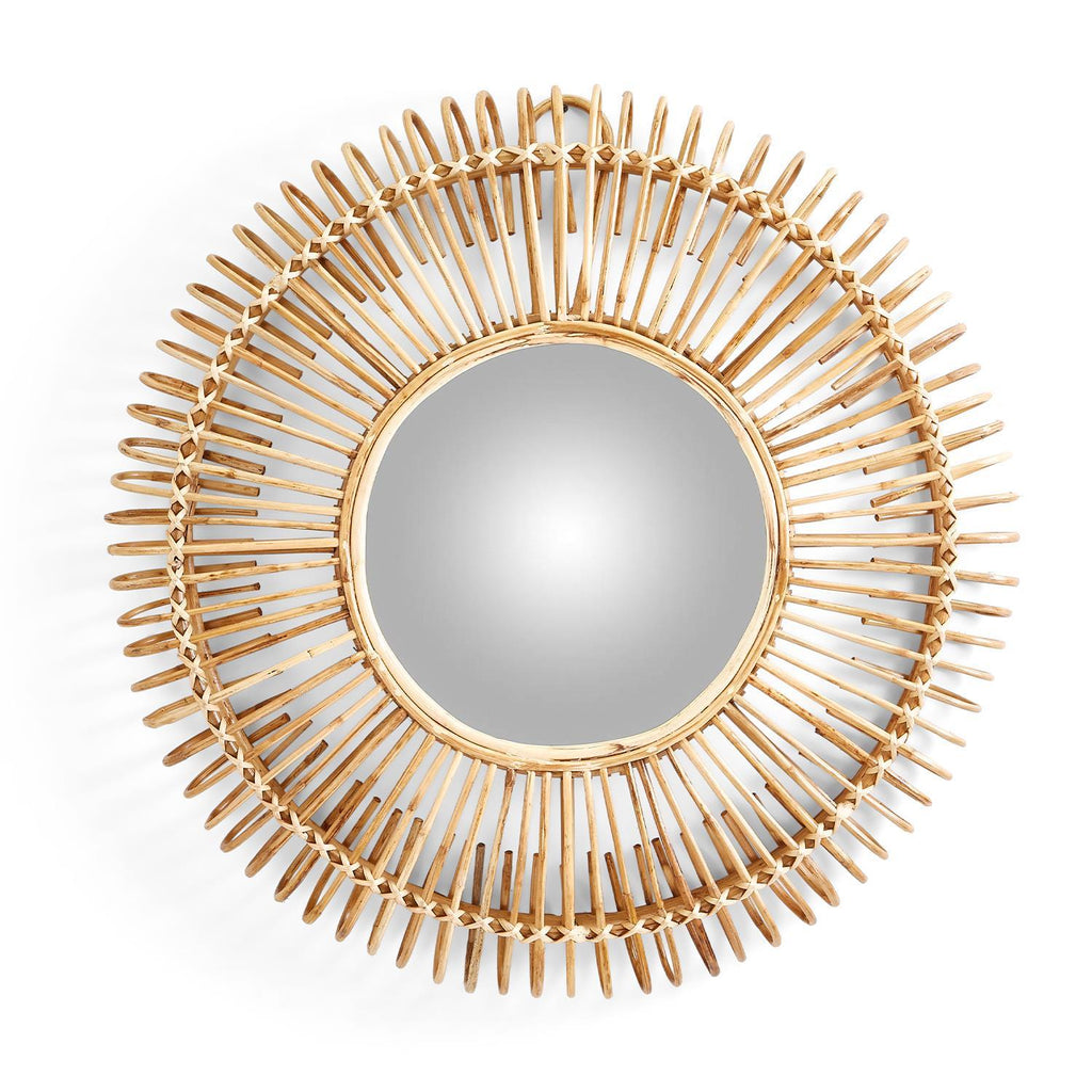 ROUND CANE WALL MIRROR - IN STORE PICK UP ONLY!
