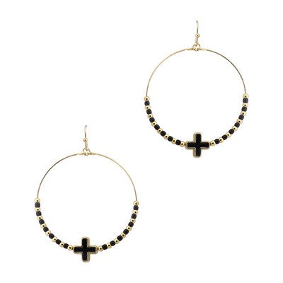 PRIA BLACK EARRINGS