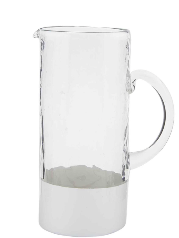 TWO TONE GLASS PITCHER- IN STORE PICK UP ONLY!