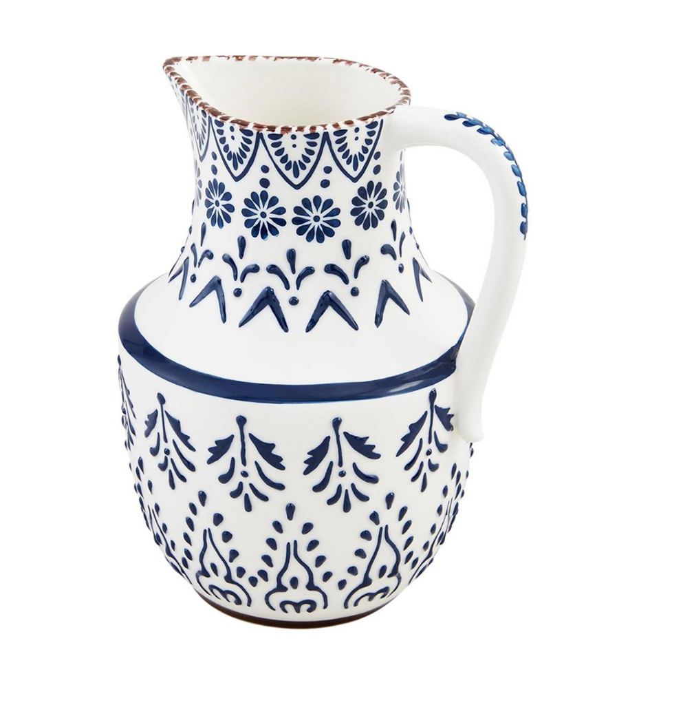 BLUE PAINTED PITCHER- IN STORE PICK UP ONLY!