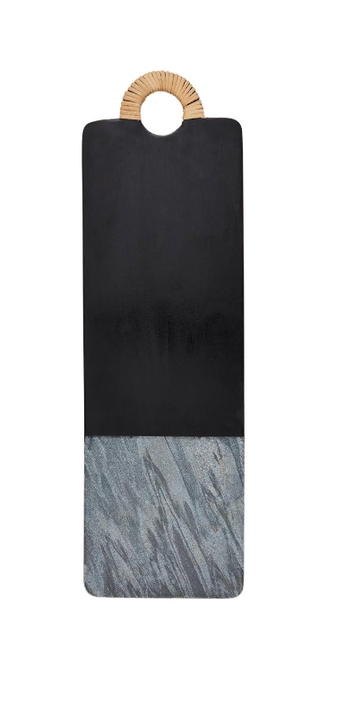 BLACK WOOD MARBLE BOARD- IN STORE PICK UP ONLY!