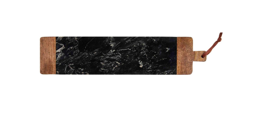 LONG WOOD BLACK MARBLE BOARD- IN STORE PICK UP ONLY!