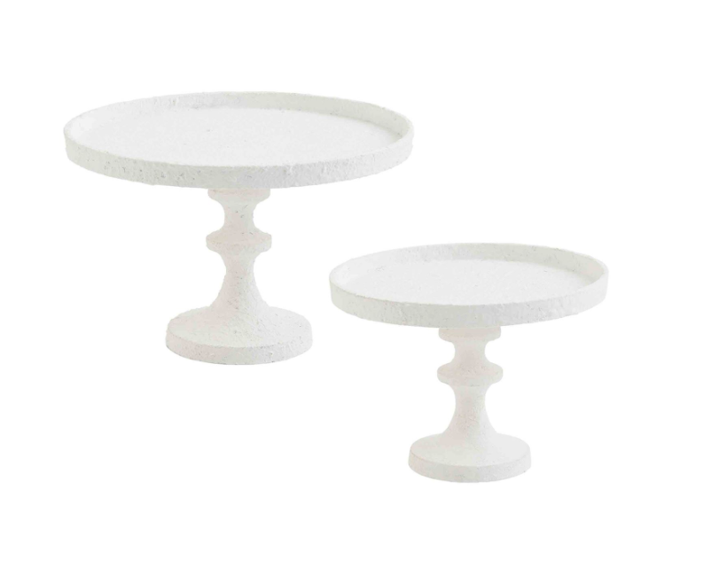 WHITE METAL PEDESTAL - 2 SIZES AVAILABLE- IN STORE PICK UP ONLY!
