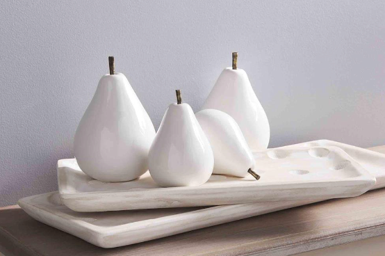 CERAMIC PEAR SITTERS - 2 SIZES AVAILABLE