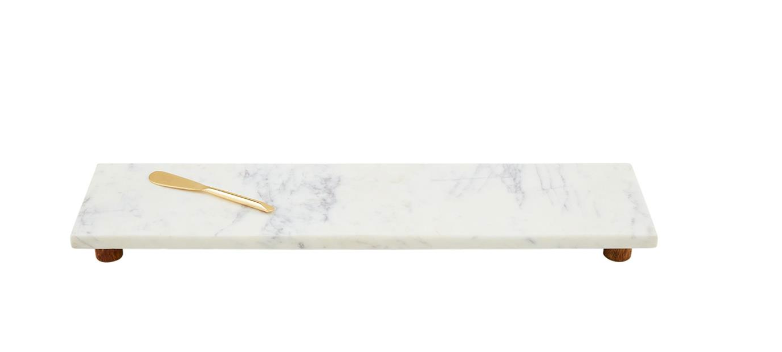 FOOTED MARBLE WOOD BOARD- IN STORE PICK UP ONLY!