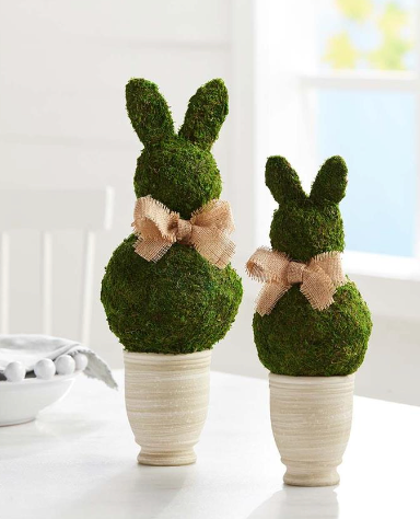PRESERVED MOSS BUNNY POT - 2 SIZES AVAILABLE