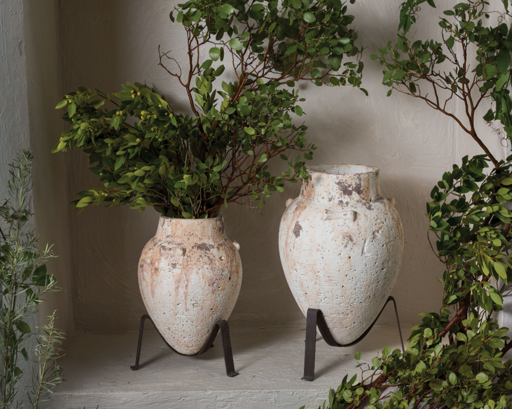 TUSCAN PLANTER WITH STAND - 2 SIZES AVAILABLE - IN STORE PICK UP ONLY!