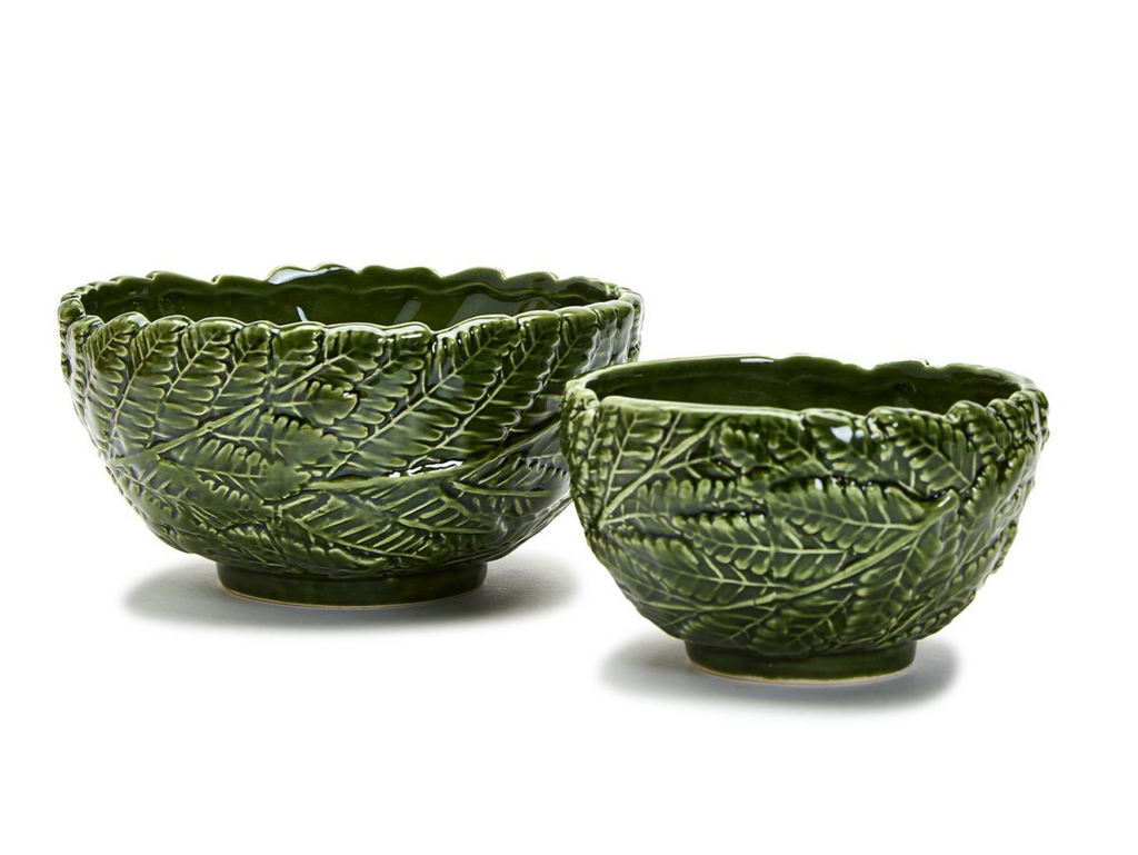 FERN LEAF BOWL - 2 SIZES AVAILABLE- IN STORE PICK UP ONLY!