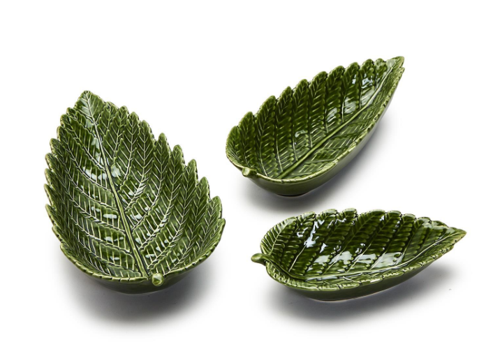 FERN LEAF TIDBIT PLATES -  SIZES AVAILABLE