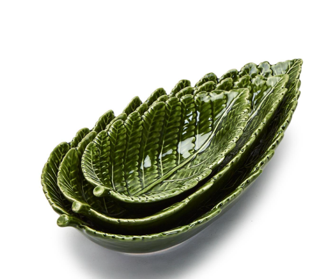 FERN LEAF TIDBIT PLATES -  SIZES AVAILABLE