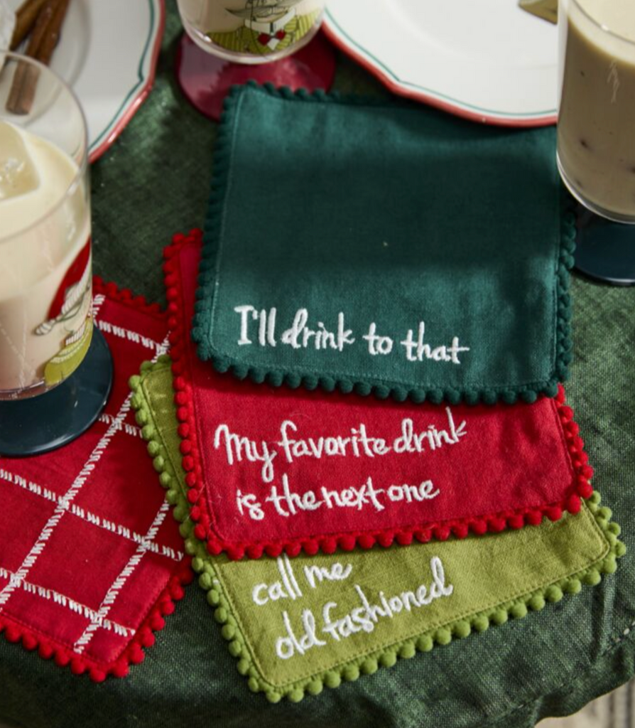 HOLIDAY SPIRIT COCKTAIL NAPKIN