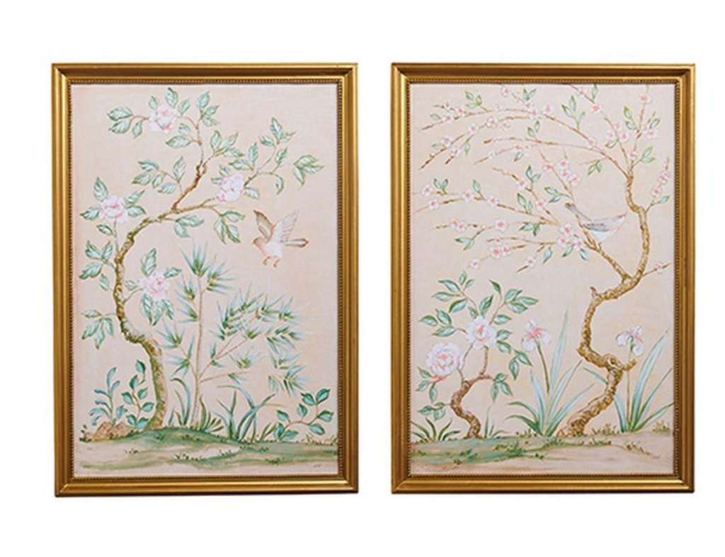 BLOSSOMS AND BIRDS FRAMED WALL ART - IN STORE PICK UP ONLY!