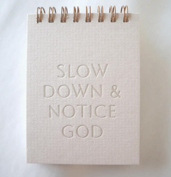 SLOW DOWN & NOTICE GOD - MINI JOTTER