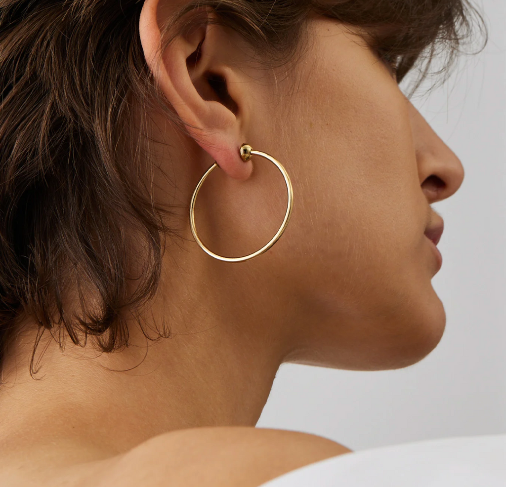 ICON HOOPS SMALL-GOLD