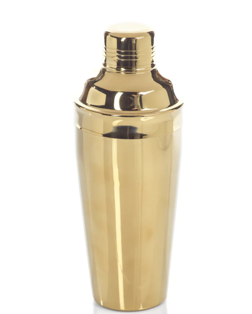 STAINLESS STEEL GOLD COCKTAIL SHAKER