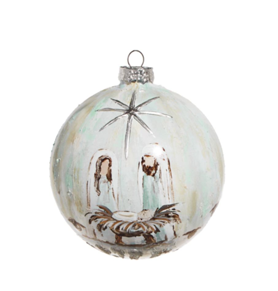 HOLY FAMILY BALL ORNAMENT