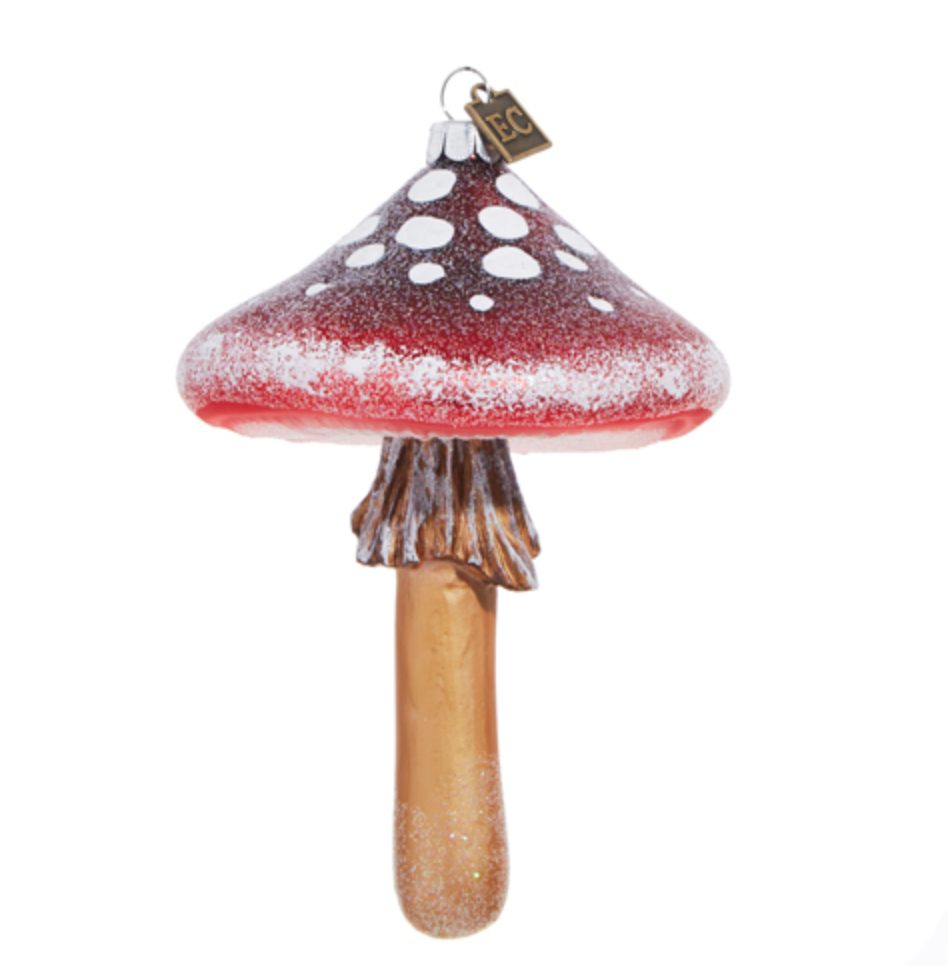 RED MUSHROOM ORNAMENT