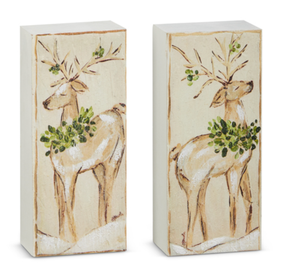 DEER BLOCK ORNAMENT