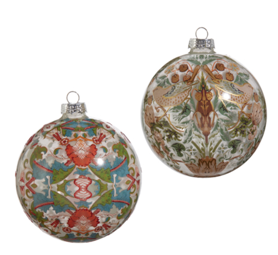 WILLIAM MORRIS BALL ORNAMENT