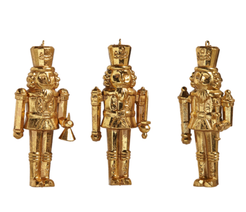 GOLD NUTCRACKER ORNAMENT