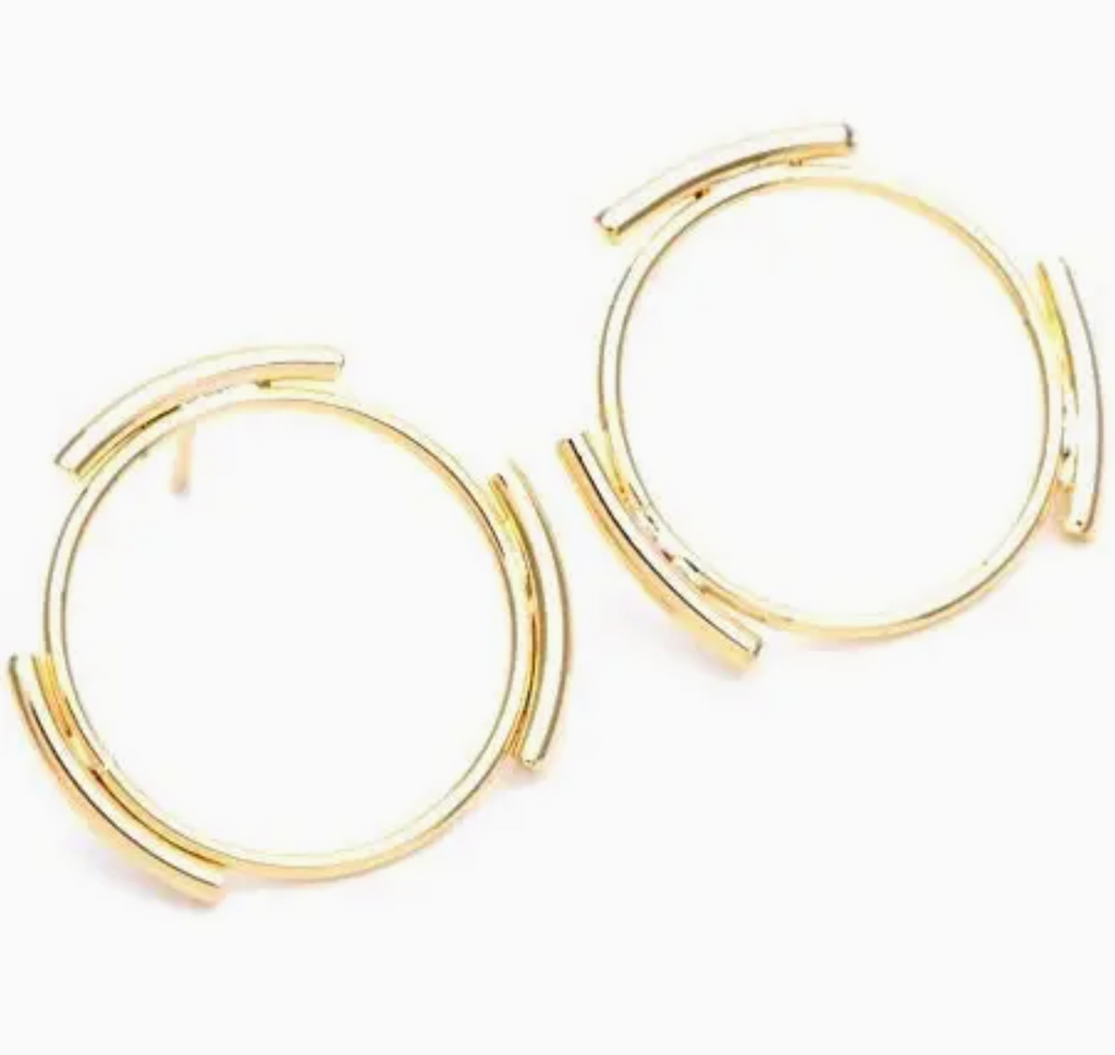 ABSTRACT HOOP GOLD