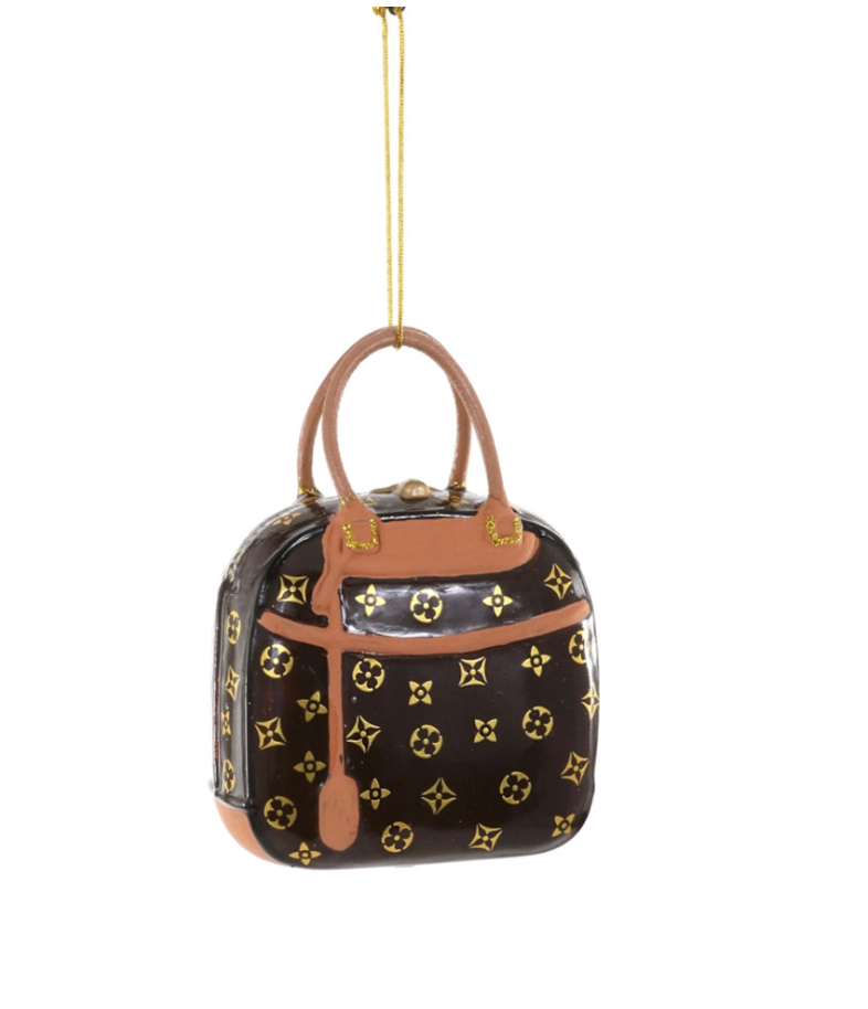 LUXURY HANDBAG ORNAMENT-BROWN