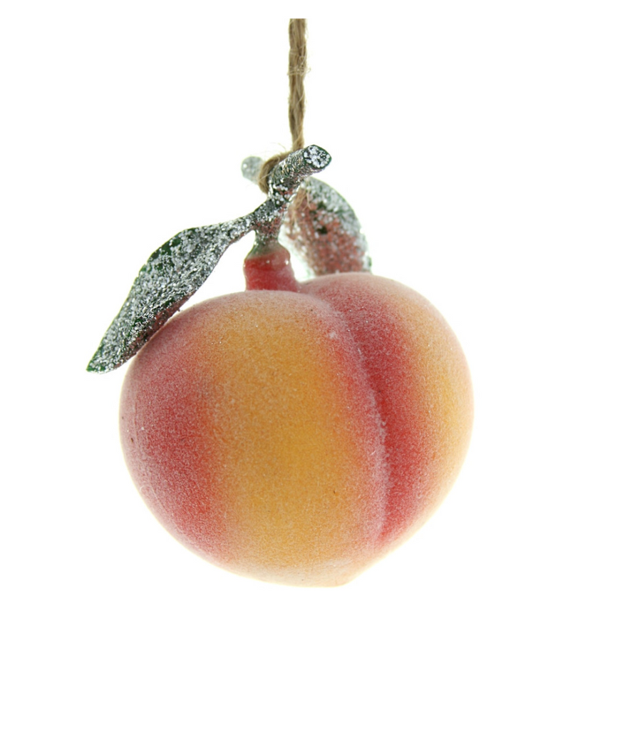 ORCHARD FRESH PEACH ORNAMENT