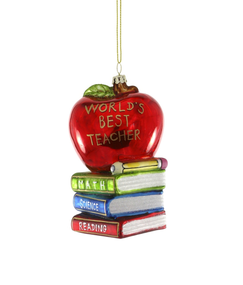 WORLD'S BEST TEACHER ORNAMENT