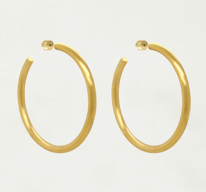 LARGE DUNE HOOPS - GOLD