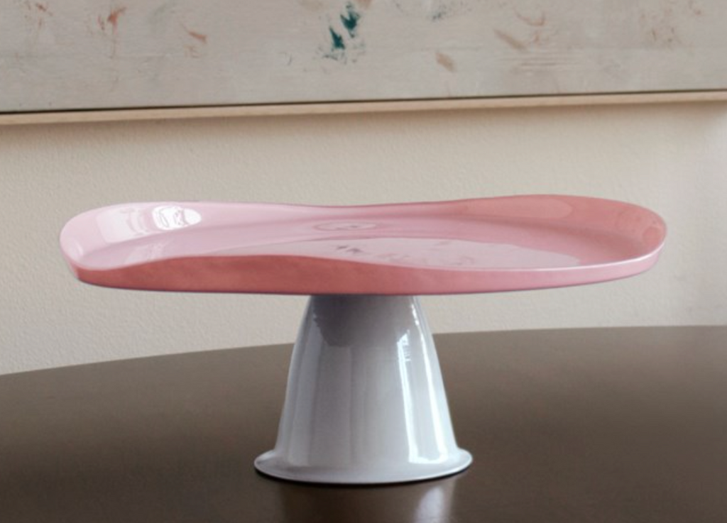 GLASS ADANA PAINTED PEDESTAL - IN STORE PICKUP ONLY!