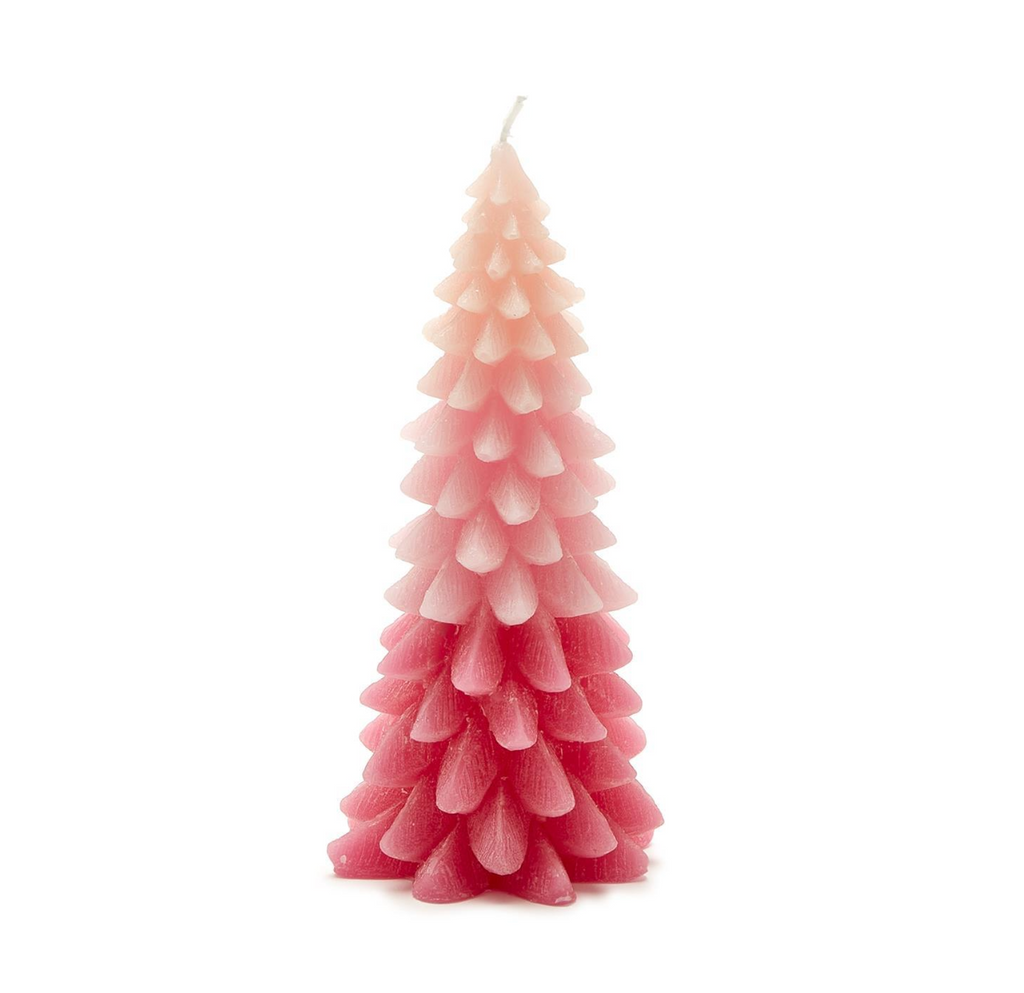 OMBRE CHRISTMAS TREE CANDLE-2 COLORS